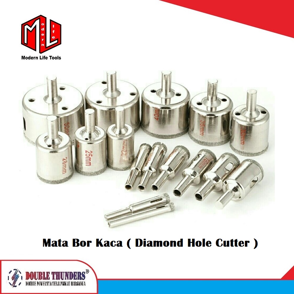 Mata Bor Kaca Keramik Granite Batu / Diamond Holesaw Hss Hole Saw ( 6mm Sampai 50mm )