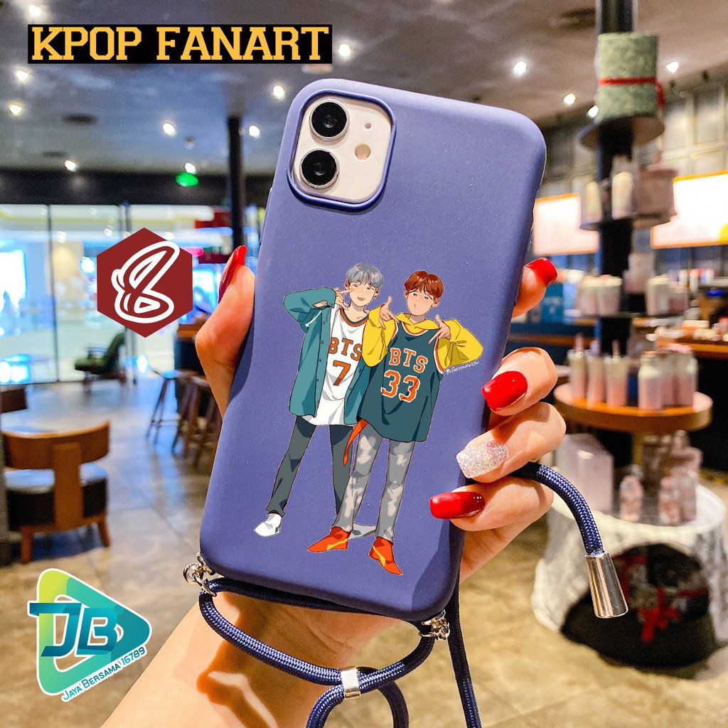SOFTCASE SLINGCASE TALI LANYARD CANDY KPOP OPPO VIVO XIAOMI SAMSUNG REALME IPHONE ALL TYPE JB4658