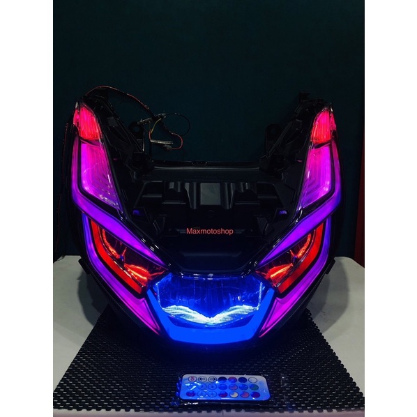 LAMPU DEPAN LED ALIS RUNNING PCX 160 SEPAKET HEADLAMP /REFLEKTOR PCX 160