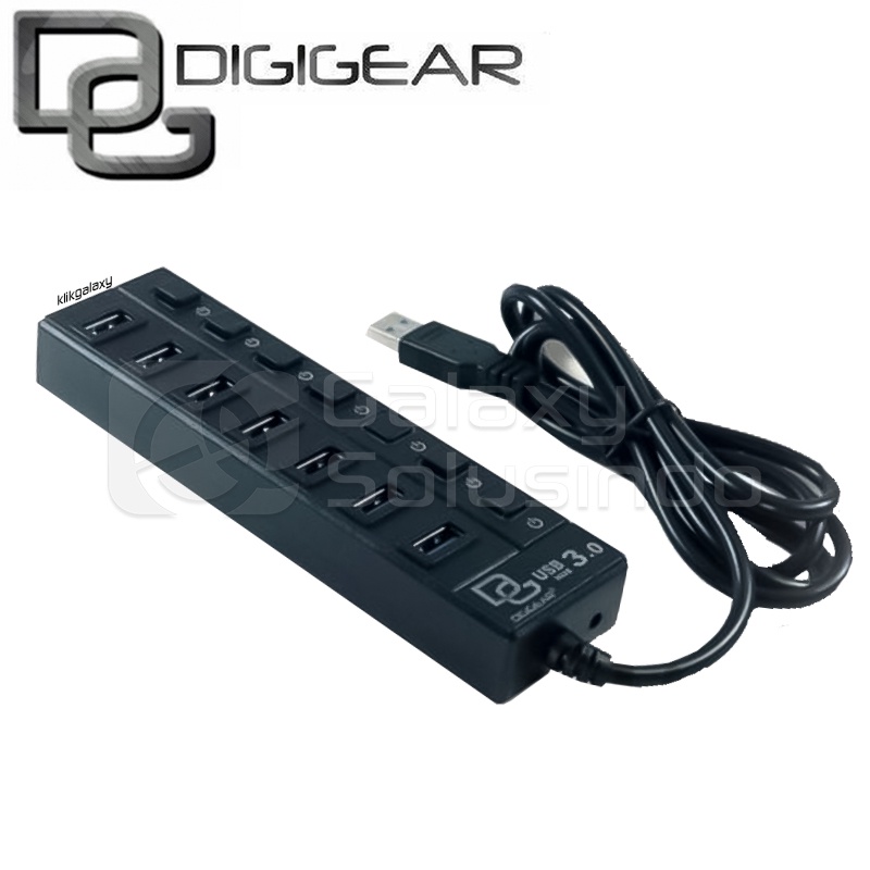 DIGIGEAR DG506 7 Port 3.0 USB Hub  High Speed 1.2M
