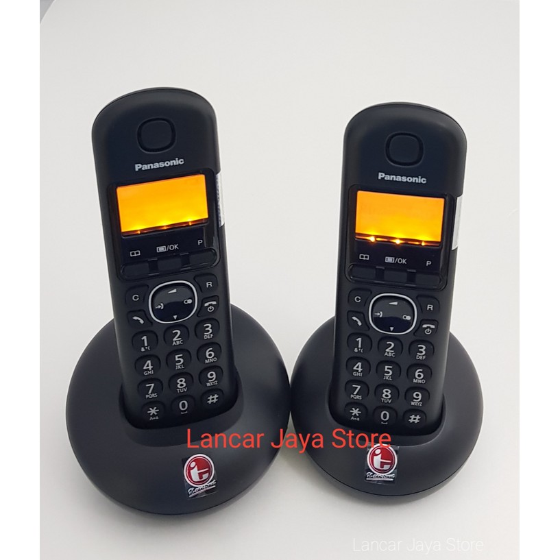 Telephone Whirless Cordless Phone Panasonic KX-TGB312 Black