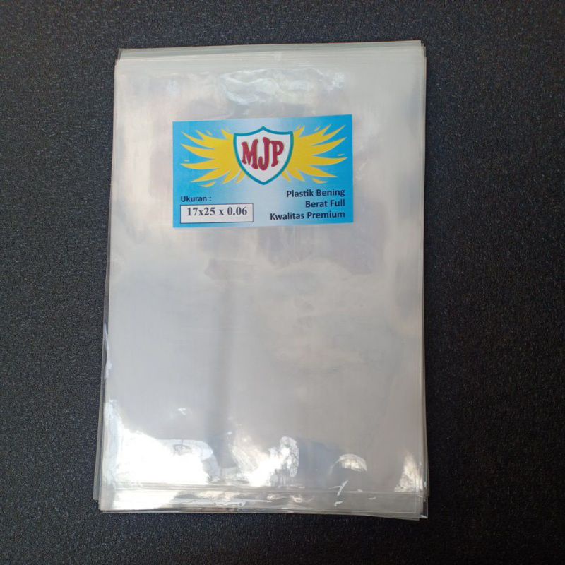 Plastik PP Bening Tebal 06 Uk 17x25 MJP Plastik Bungkus Snack Kemasan Keripik Packing Souvenir