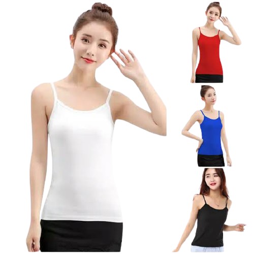 SINGLET WANITA KAOS DALAM MURAH TANK TOP WANITA TALI KECIL VELLY 187