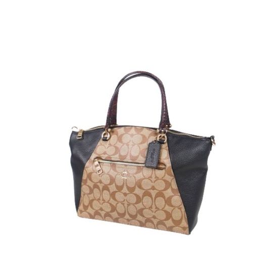 Coach Prairie Satchel in Signature Exotic Mix 6401 With Long strap