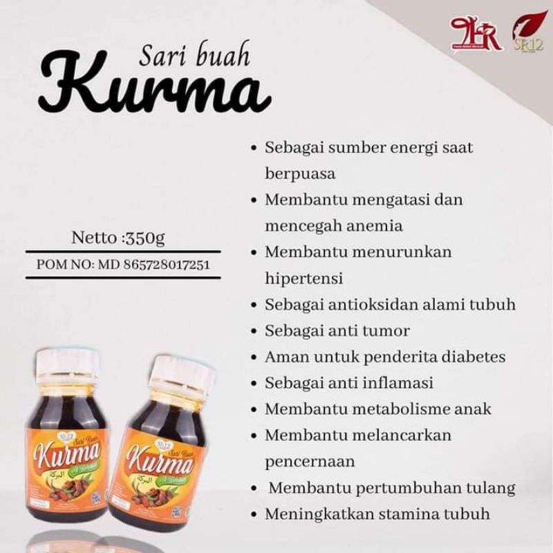 

Sari buah kurma AL-BAROKAH SR12/SARI BUAH KURMA ASLI