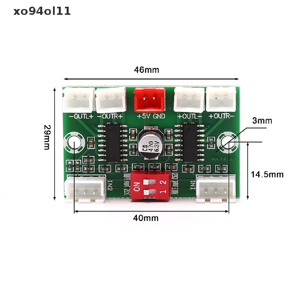Pam8403 Papan Amplifier Audio Digital Mini 4 Channel 3wx4 DC 5V Stereo Sound