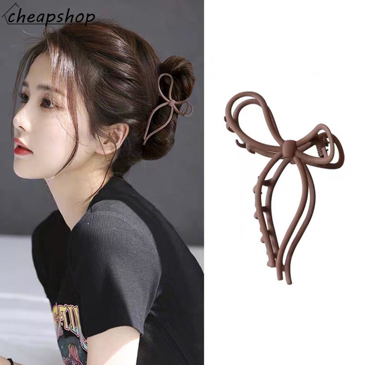 IFYOU Jepit Rambut Bentuk Hiu Hollow Bahan Alloy Gaya Vintage Untuk Wanita