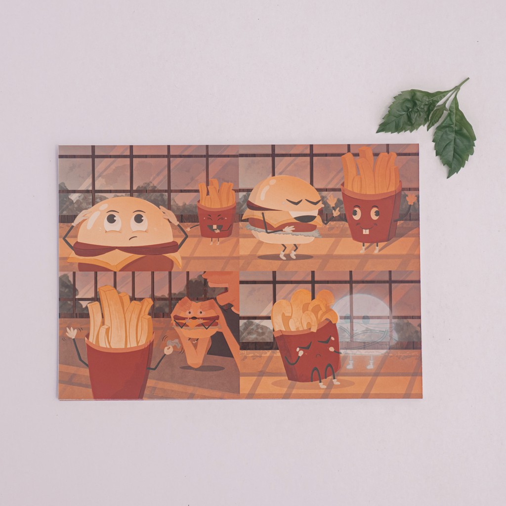 

Burger and Fries Print | Kartu Ilustrasi