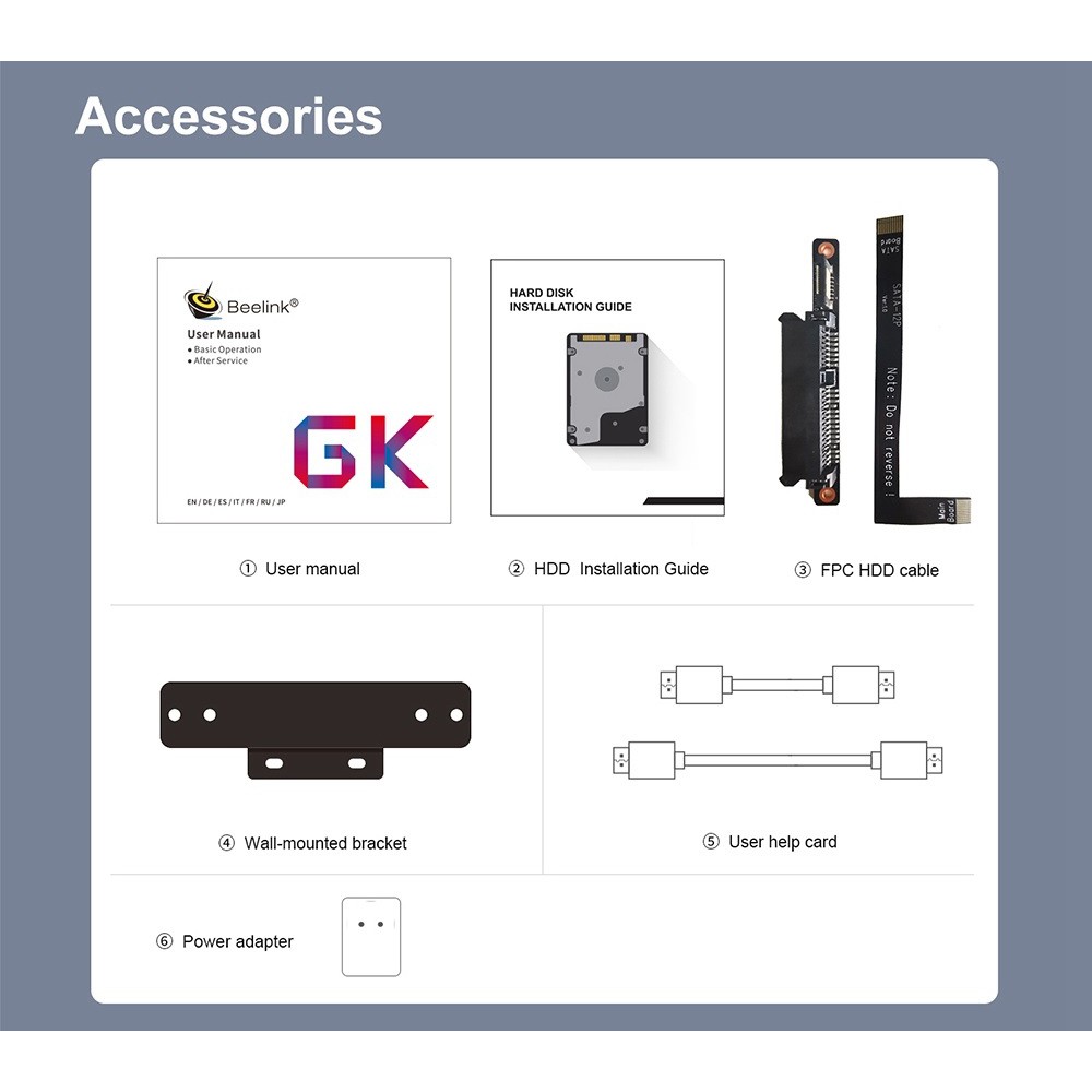 AKN88 - BEELINK GK55 Mini PC - RAM 8GB ROM 256GB Win 10