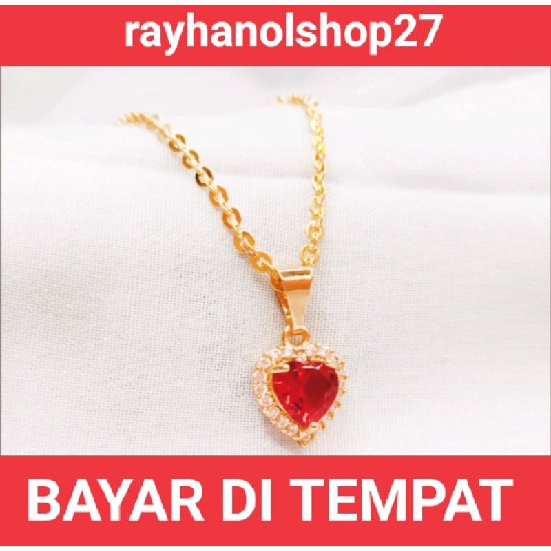 Perhiasan wanita dewasa dan remaja masa kini,Kalung titanium free liontin motif pilihan lapis emas gold 23k anti karat anti alergi, sehingga nyaman dipakai setiap saat, karena bahan titanium tidak mudah pudar dan anti alergi,