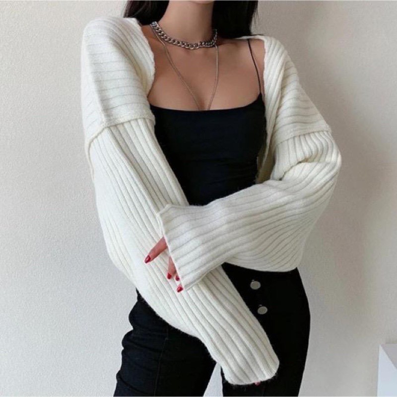 CARDIGAN OUTER CROP BOLERO WANITA KOREAN LIAM