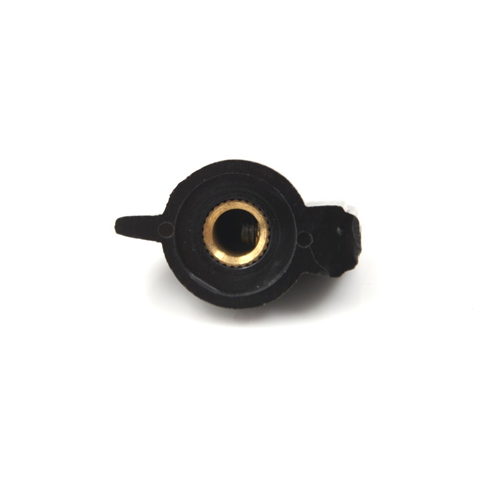 High cost performance 5Pcs 6mm Black Shaft Hole Dia bakelite Potentiometer Pot Pointer Knobs Caps