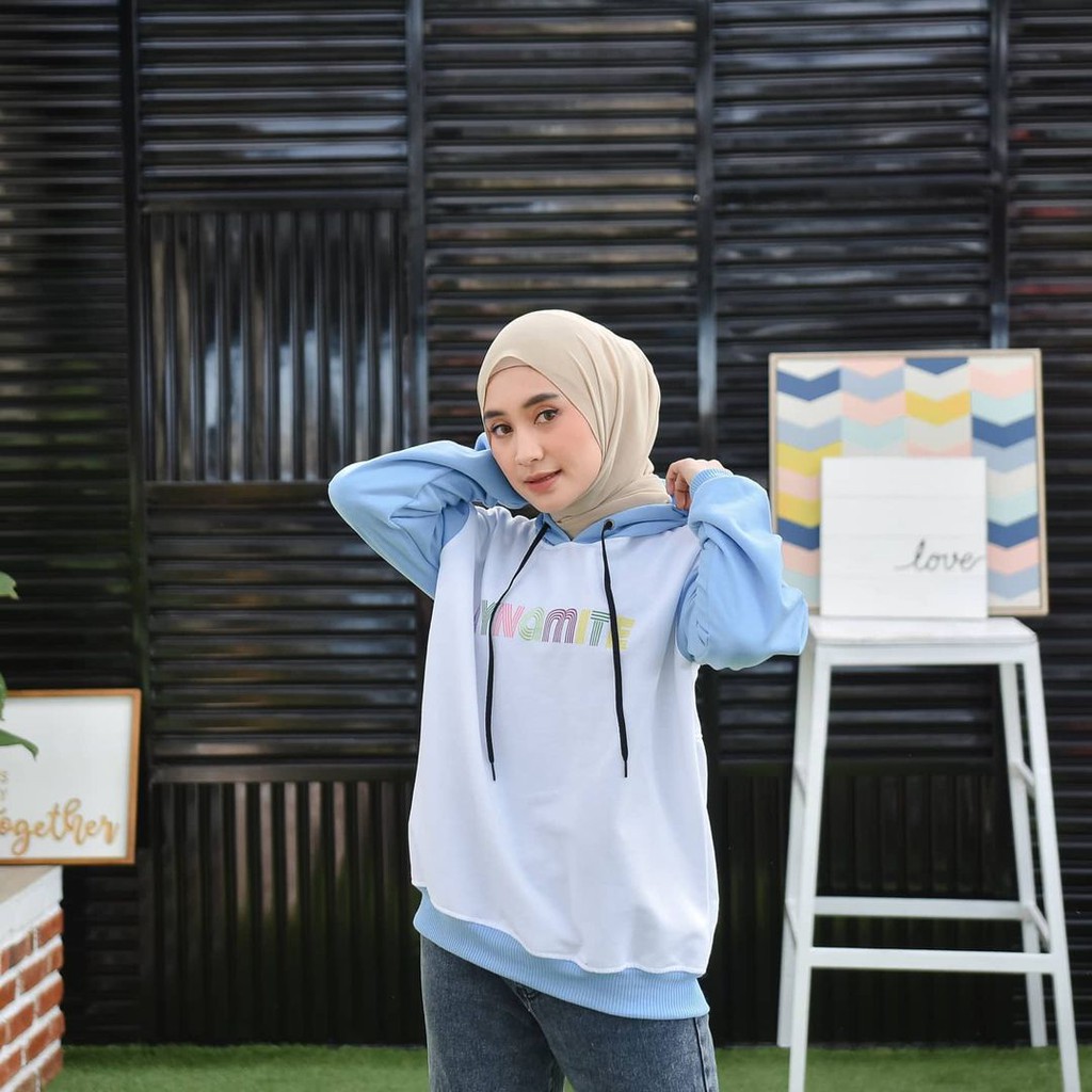 Dinamite Sweater Dynamite Hoodie Wanita Pria Combinasi Termurah Kekinian  Sweter bahan tebal