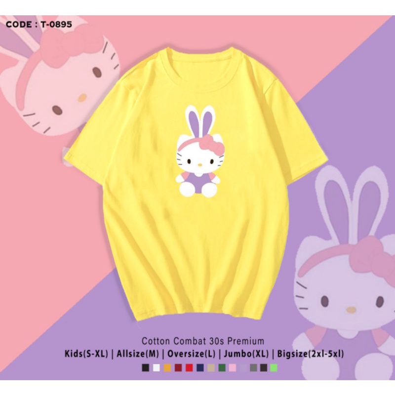 KAOS KITTY BUNNY/T-SHIRT HELLO KITTY BUNNY KATUN