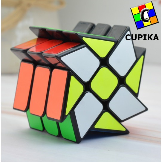 Rubik 3x3 Yj Yongjun speed Windmill Fisher Unik murah Blackbase