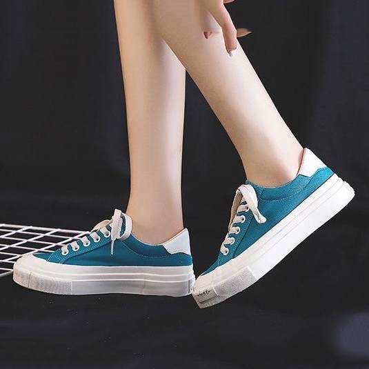 Sepatu Wanita Canvas Sepatu Cewek Tali Original Model Korea Nyaman Dipakai Sepatu Pelajar Kuliah