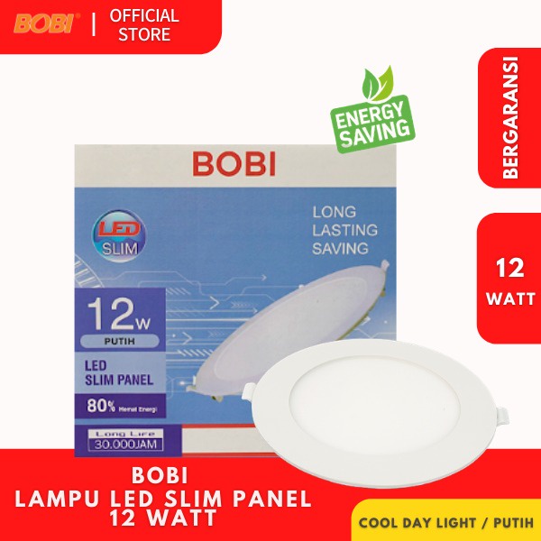 Lampu LED Slim Panel / Lampu BOBI / Watt Bervariasi - Lampu Hemat Energi