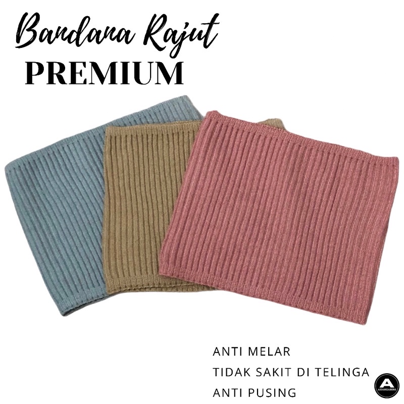 Bandana Inner Ciput Rajut Premium