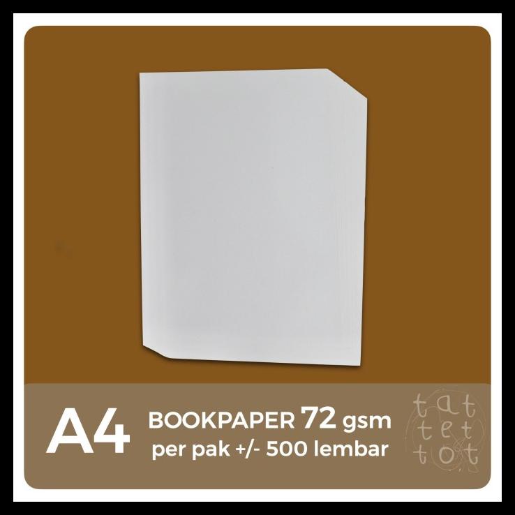 TERLARIS BOOK PAPER | BOOKPAPER | STORAENSO | NOVEL | 72 GR | A4 TERLARIS