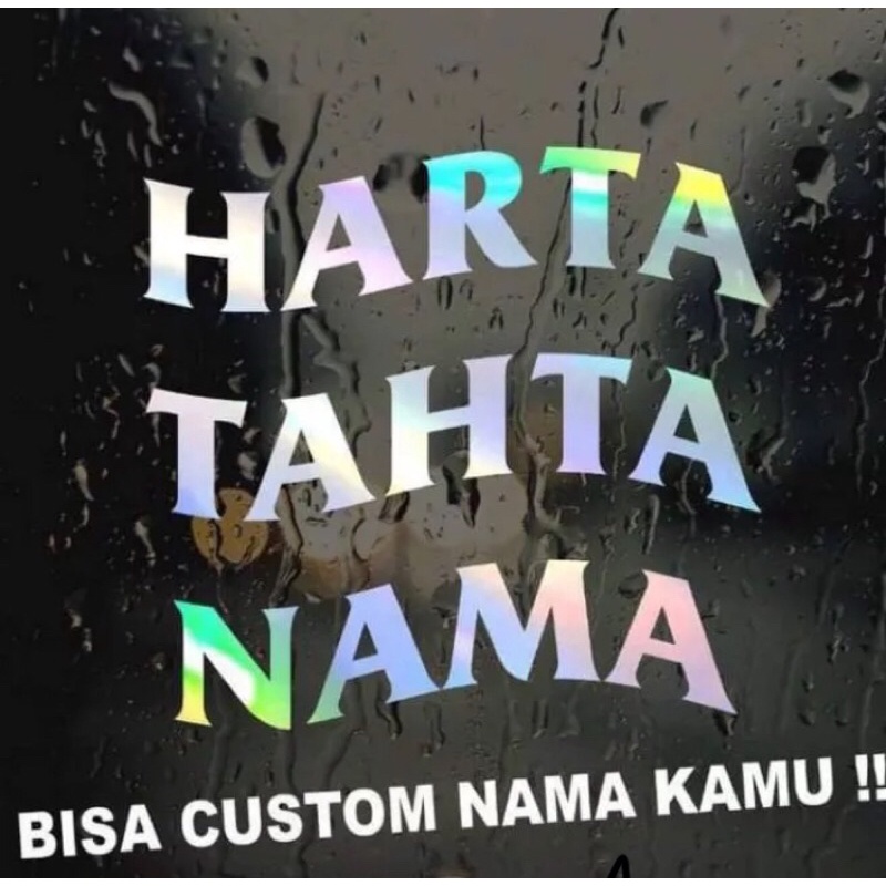 

STIKER CUTTING HARTA TAHTA WARNA HOLOGRAM HITAM PUTIH MERAH GOLD
