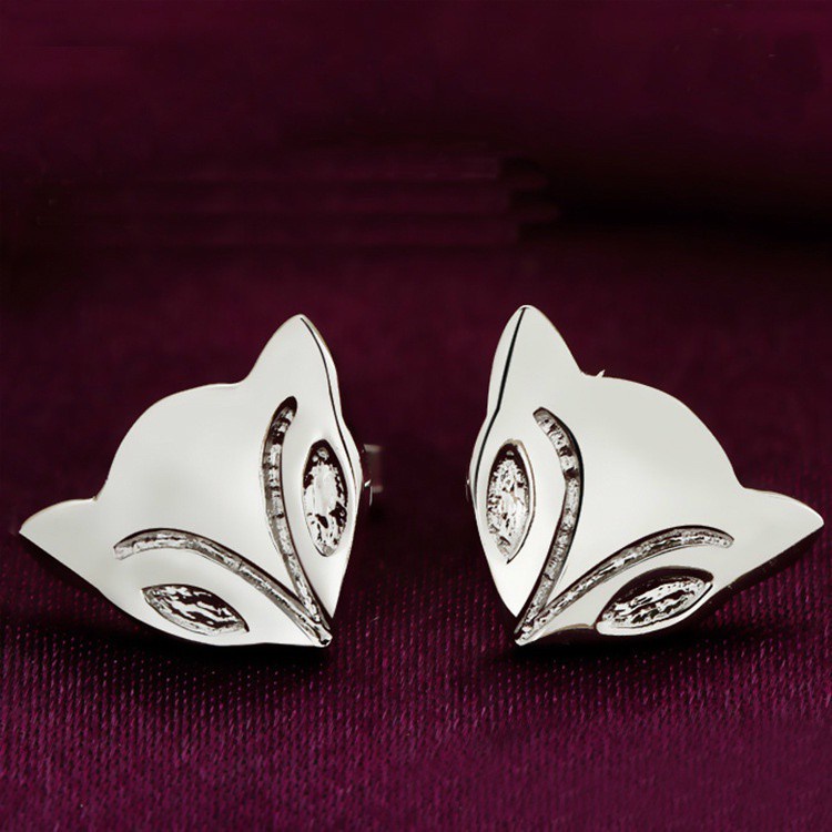 50 buah desain perak Italia 925 anting-anting wanita asli Korea fashion perhiasan anting[tidak mudah luntur] [tidak alergi]-35