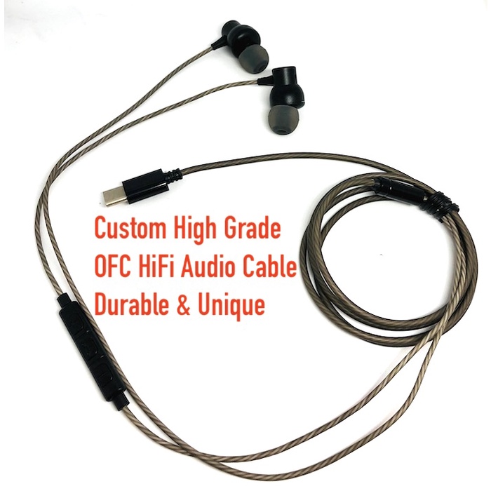 N1 Digital DAC Type C HiFi Metal Earphone Noise Isolation Bass Headset