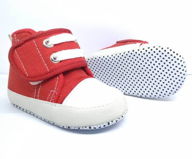 sepatu baby sepatu bayi merangkak prewalker cnvrs double velcro