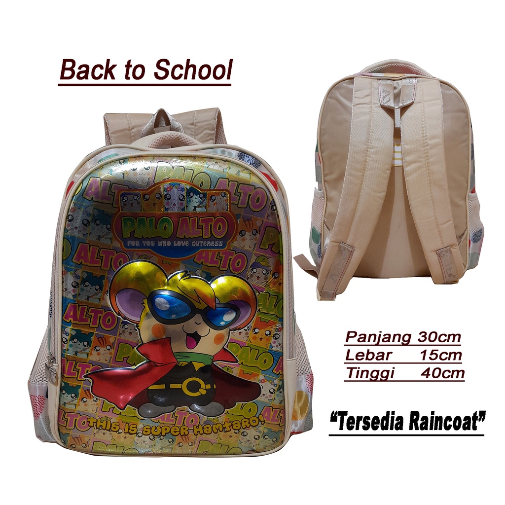 Tas Anak Sekolah Ransel Embos (Timbul)  Ransel  Kekinian Motif Karakter Ukuran Besar Alto 3D