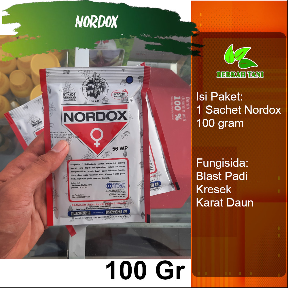 Nordox 100 Gram Fungisida Padi Tembaga Hidroksida