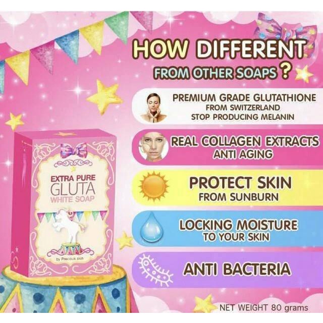 EXTRA PURE INSTANT WHITENING SOAP / SABUN PEMUTIH / SABUN INSTAN PUTIH / SABUN BATANG 100%