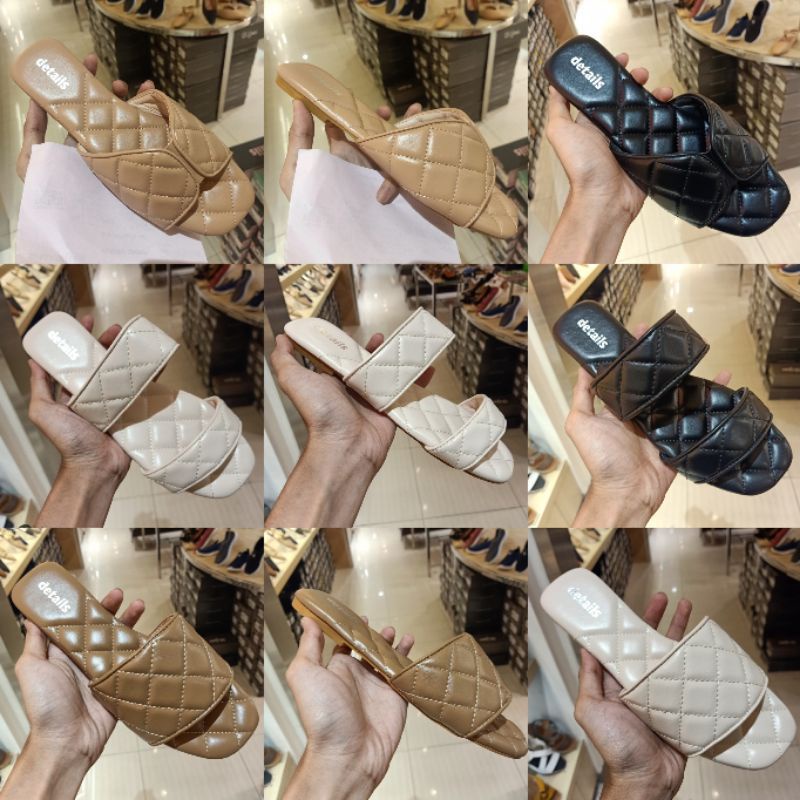 sandal details wanita dengan bantalan super empuk