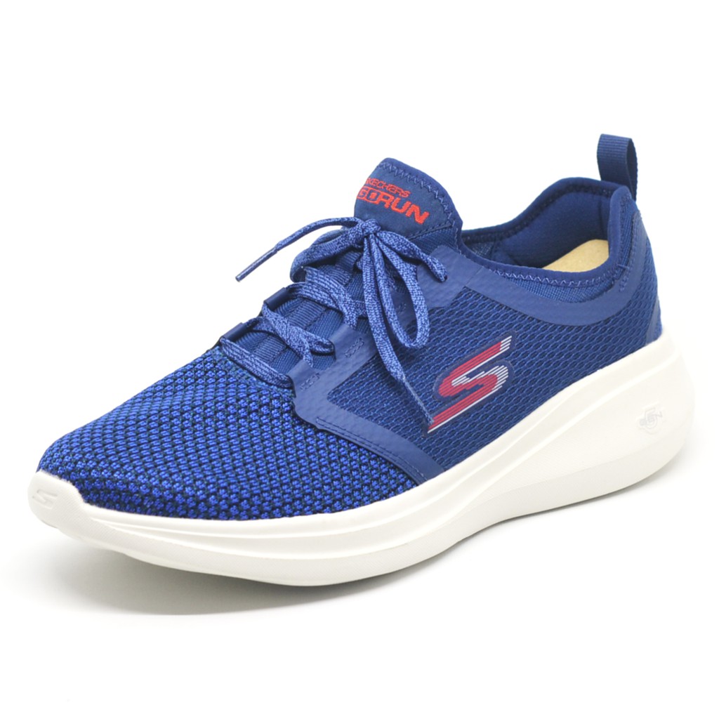  Sepatu  Skechers  Go Run  Fast Navy Running  Sneakers Original 