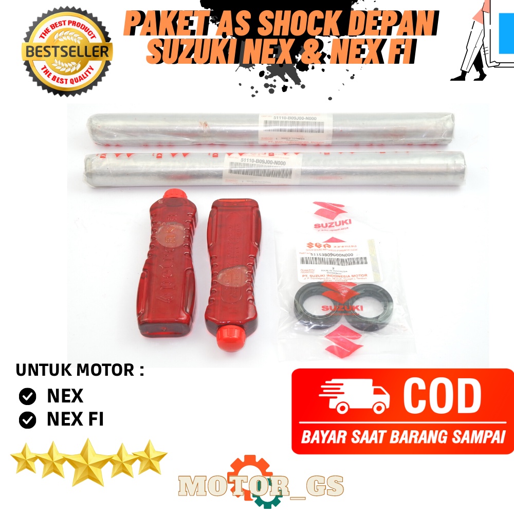 Paket Komplit As Shock Breaker Depan Suzuki NEX / Paketan As shock Skok Depan Suzuki NEX & NEX FI - 
