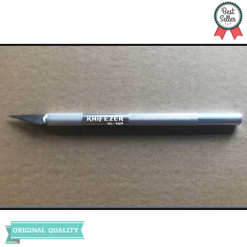 

KNIFEZER Pisau Ukir Seni Hobby Crafting Art Knife Metal Handle WL-9309