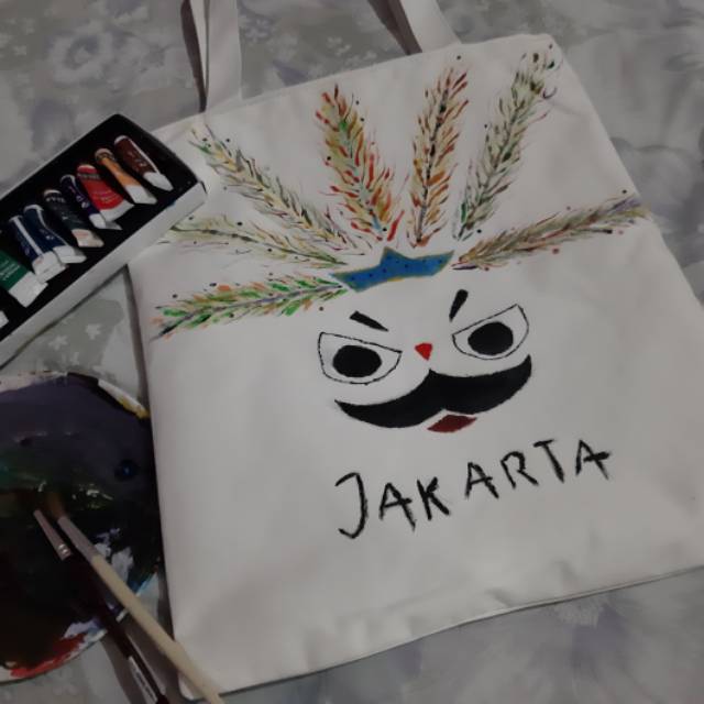 

Tote bag/ Kanvas Lukis Ondel2 Jakarta