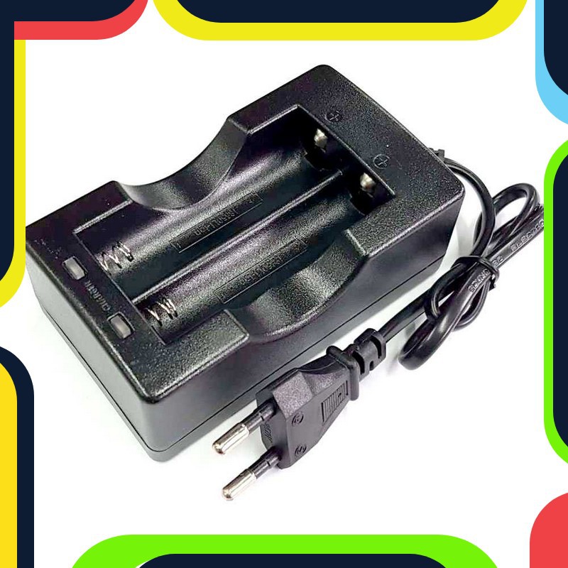 Bayar Ditempat Taffware Charger Baterai Cell Charger 18650 Dual Slot MTLC-04200-1000