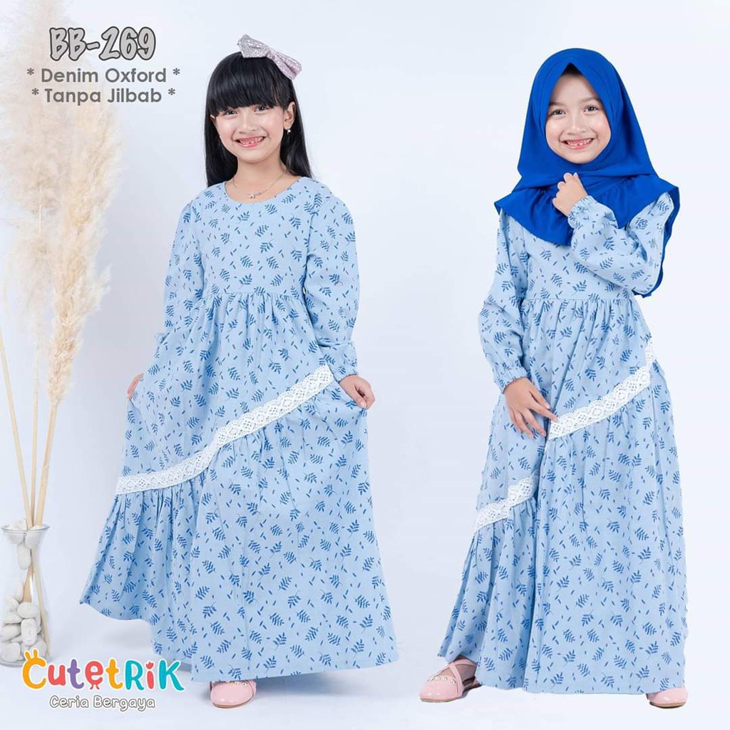 Gamis anak cutetrik BB-269/ gamis anak cutetrik terbaru/ gamis anak cutetrik murah/ baju muslim anak