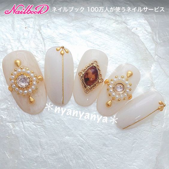 nail acc round square metal gold aksesoris japan nails swarovski ab nail gems