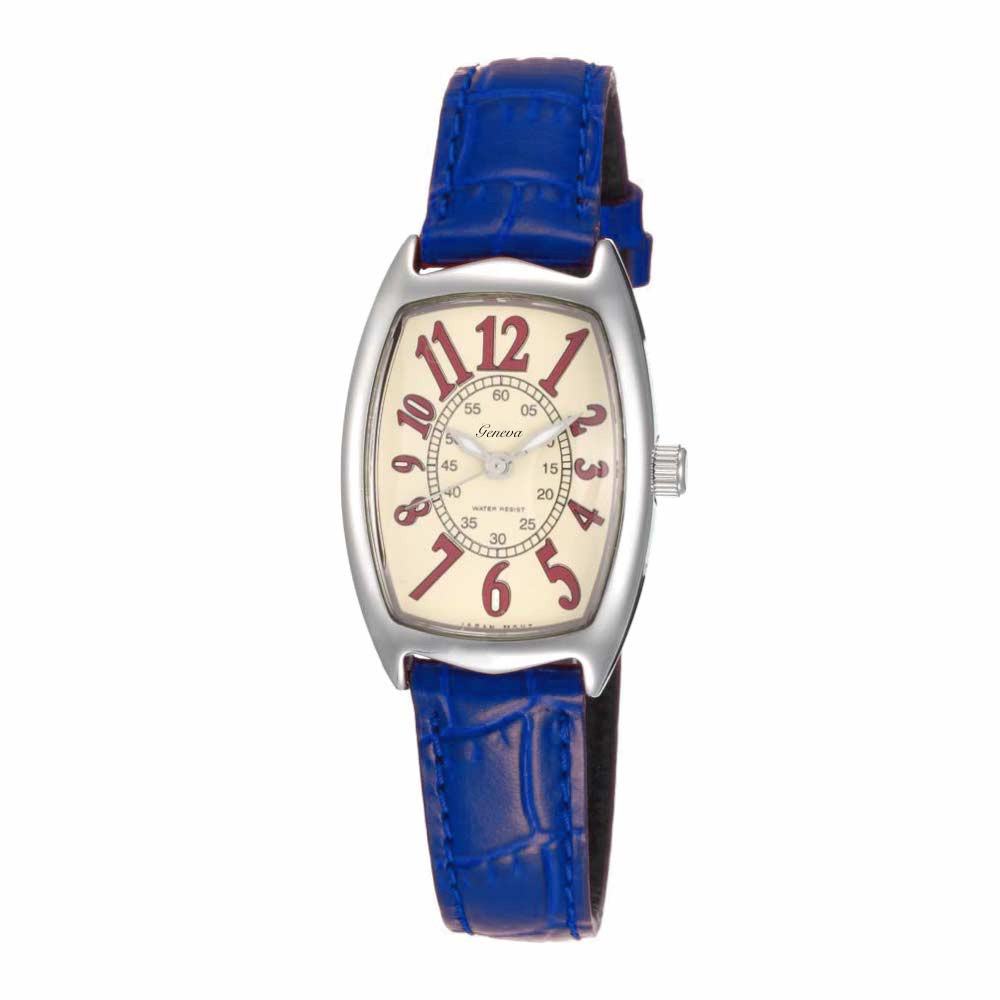 Geneva Fashion Strap Leather Jam Tangan Wanita - Analog - Biru GTP-1208A