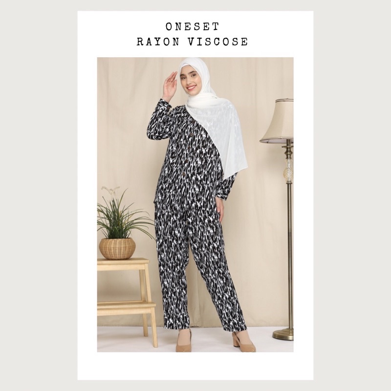 One Set Rayon AEYZA | Piyama Rayon Aeyza | Pajamas Rayon