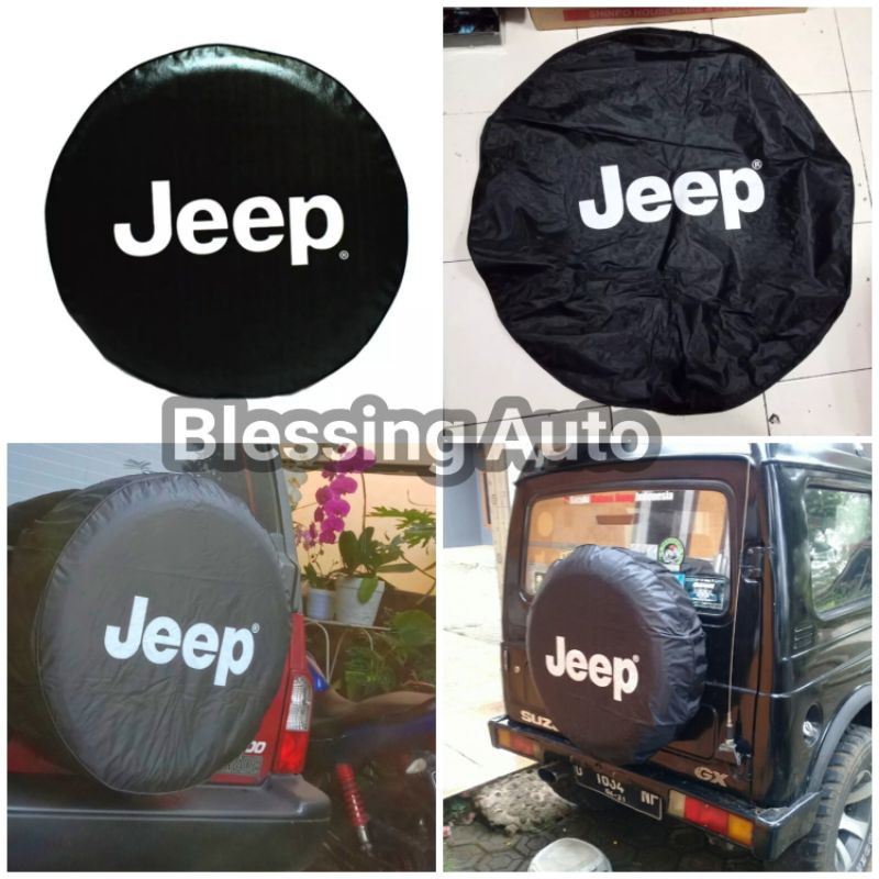 Cover ban serep/sarung ban serep tulisan jeep