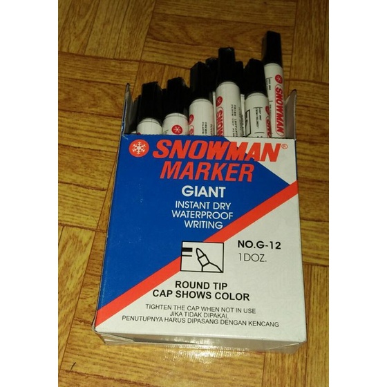 

Snowman Spidol Permanent Marker G-12 ( satuan )