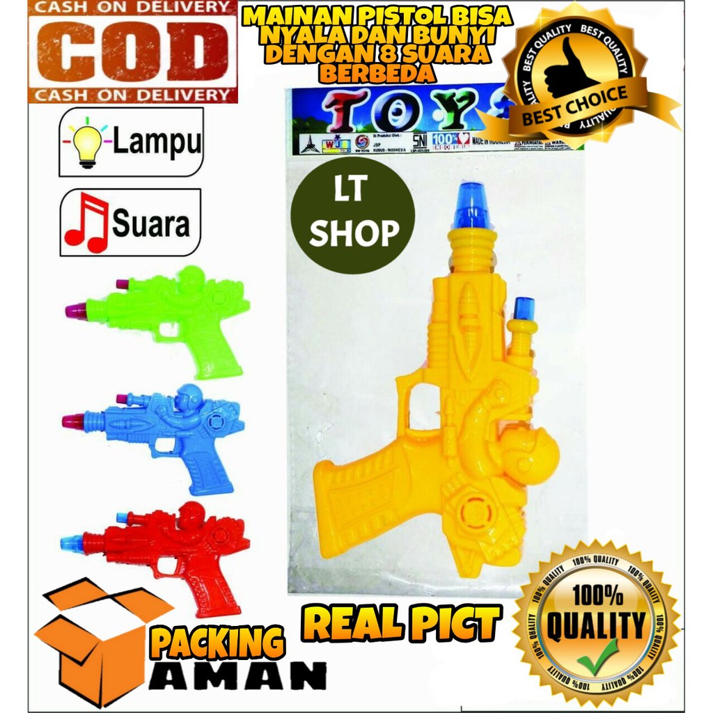( BISA COD ) PROMO Mainan Anak Pistol Tembak Tembakan Dengan Suara Dan Lampu / Mainan Anak Laki Laki