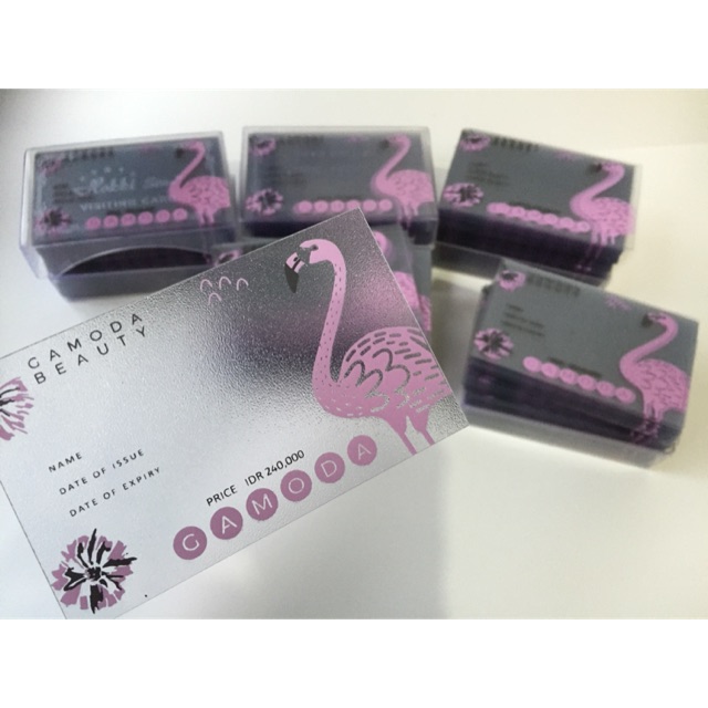 

Kartu Nama Transparan Custom Premium Plastik Doff 0,5 Ml