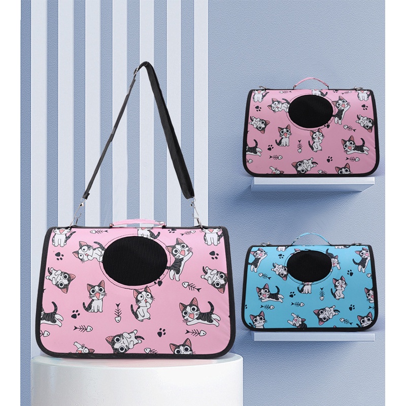 Tas Kucing Dan Hewan Pet Carrier Banyak Motif Terbaru Waterproof Pet Carrier Bag Tas Peliharaan Tas Anjing Kucing 4.9