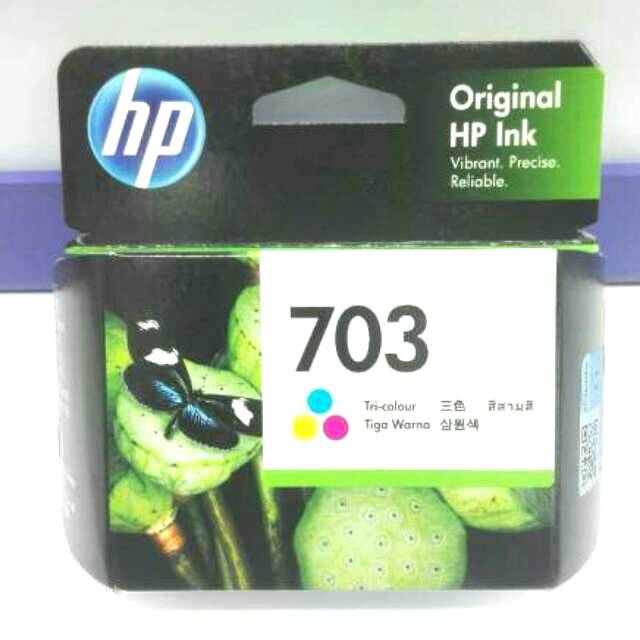 Tinta Printer HP 703 Colour ORIGINAL ink Cartridge GARANSI RESMI