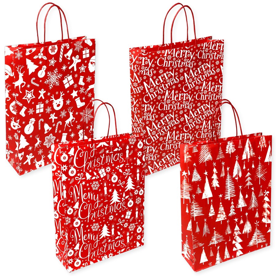 

CHRISTMAS Holiday Gift Present Paper Wrapper Tote Bag Bungkus Kemasan Tas Kado Hadiah Natal