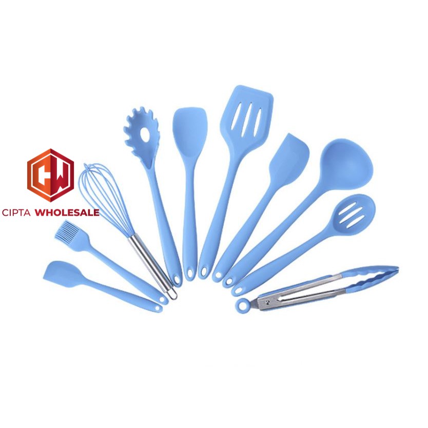 10 in 1 SET Silicone Kitchen Utensil Spatula Cooking BPA-Free