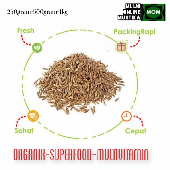 

BUBUK JINTEN SUPER 1KG / JINTAN PUTIH / CUMIN / REMPAH BERKUALITAS