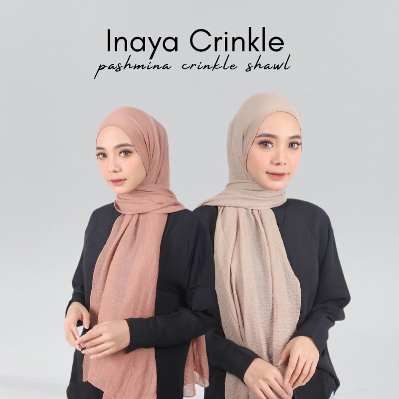 Inaya Crinkle/Pashmina Crinkle/Crinkle Shawl/Voal Crinkle/Hijab Crinkle/Pashmina/Crinkle